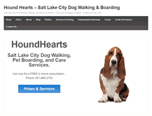 Tablet Screenshot of houndhearts.com